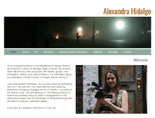Tablet Screenshot of alexandrahidalgo.com
